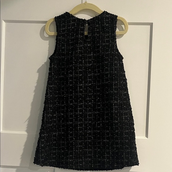 H&M Black Tweed Kids Dress with Bow - Picture 4 of 5